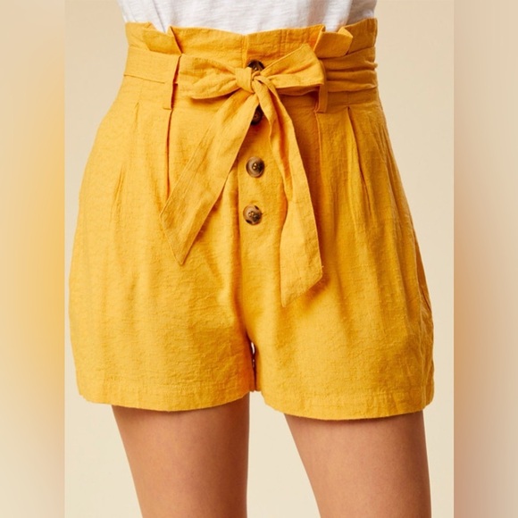 altarid state Pants - 100%Cotton Yellow Shorts Size L